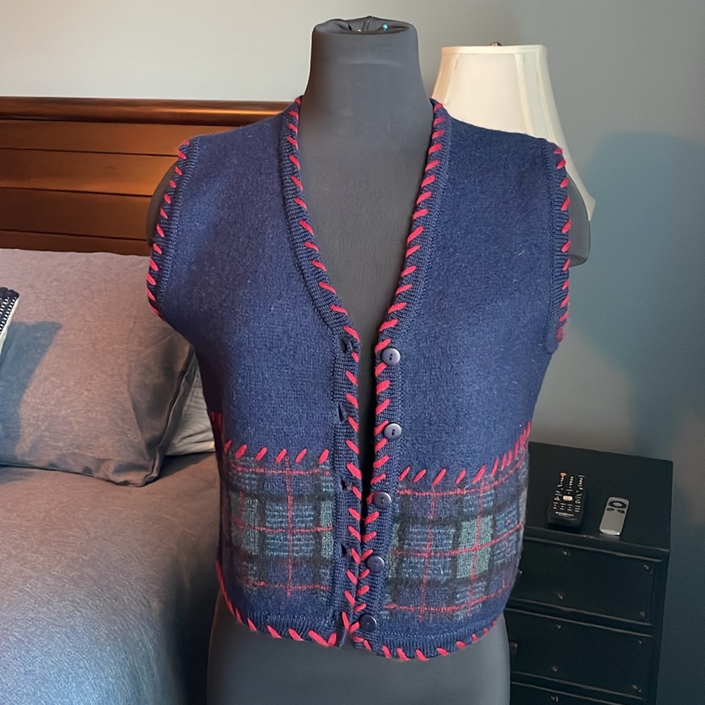 Talbots Petites 100% Wool Vest